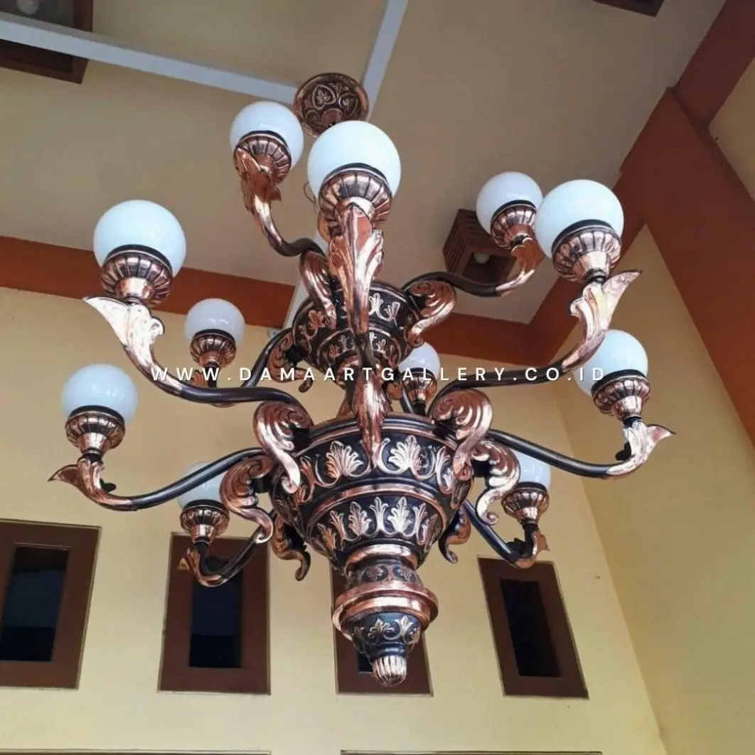 Pesona Lampu Joglo Tembaga Sentuhan Tradisional yang Elegan
